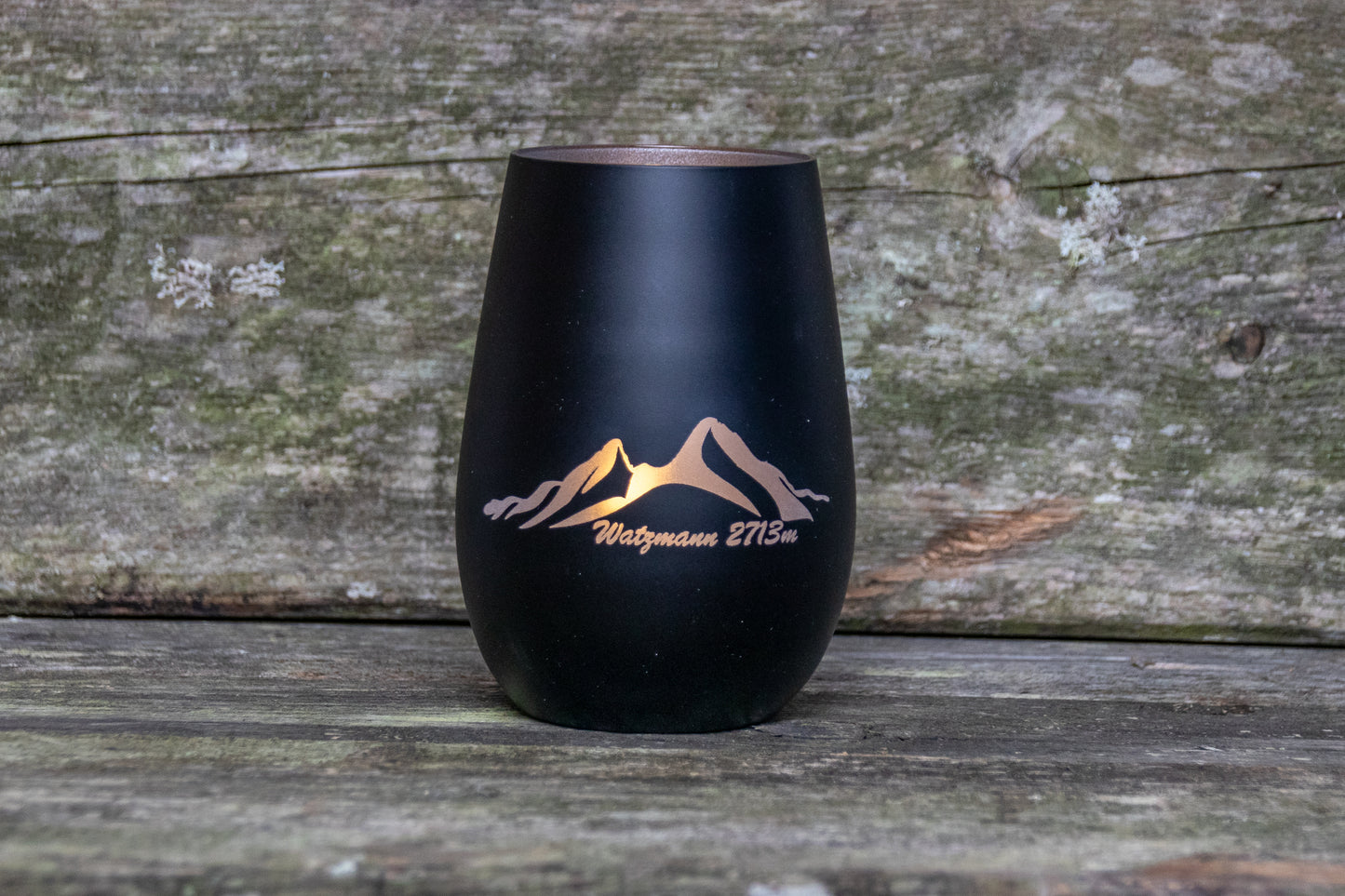 Windlicht Schwarz/Silber Watzmann