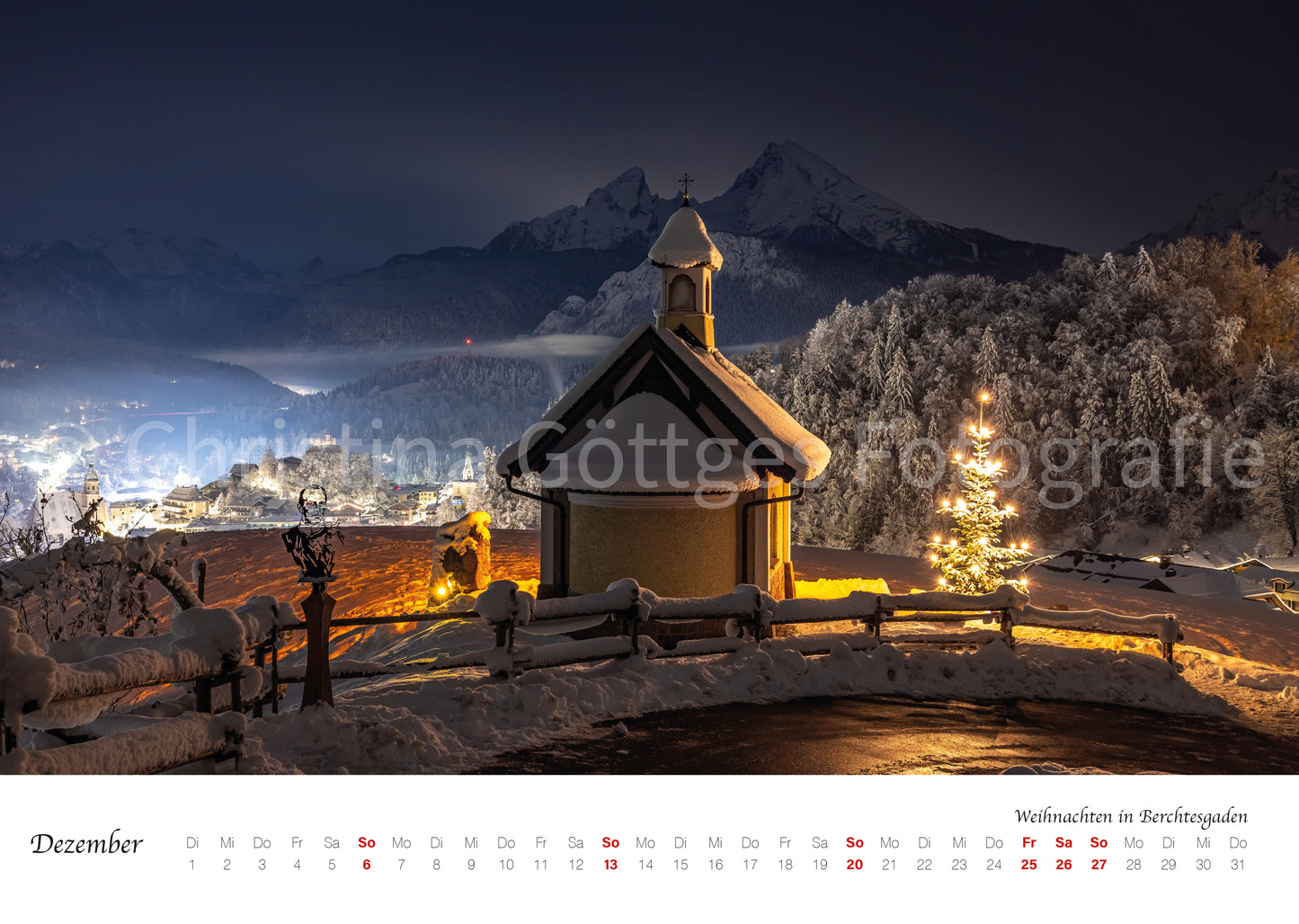 Wand Kalender Berchtesgaden 2026