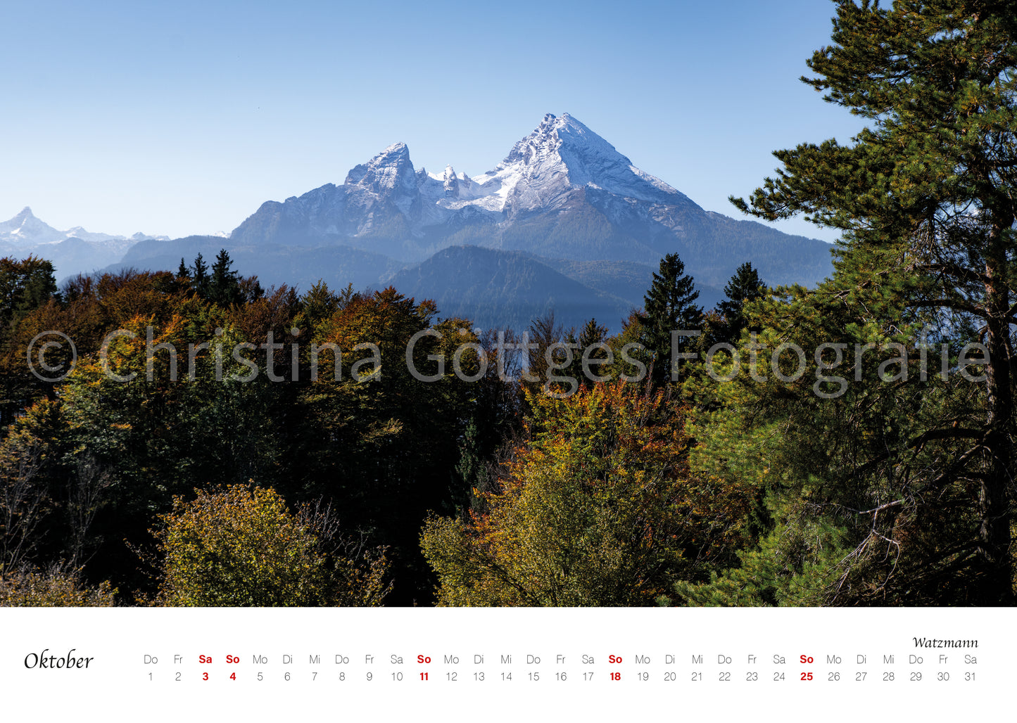 Wand Kalender Berchtesgaden 2026