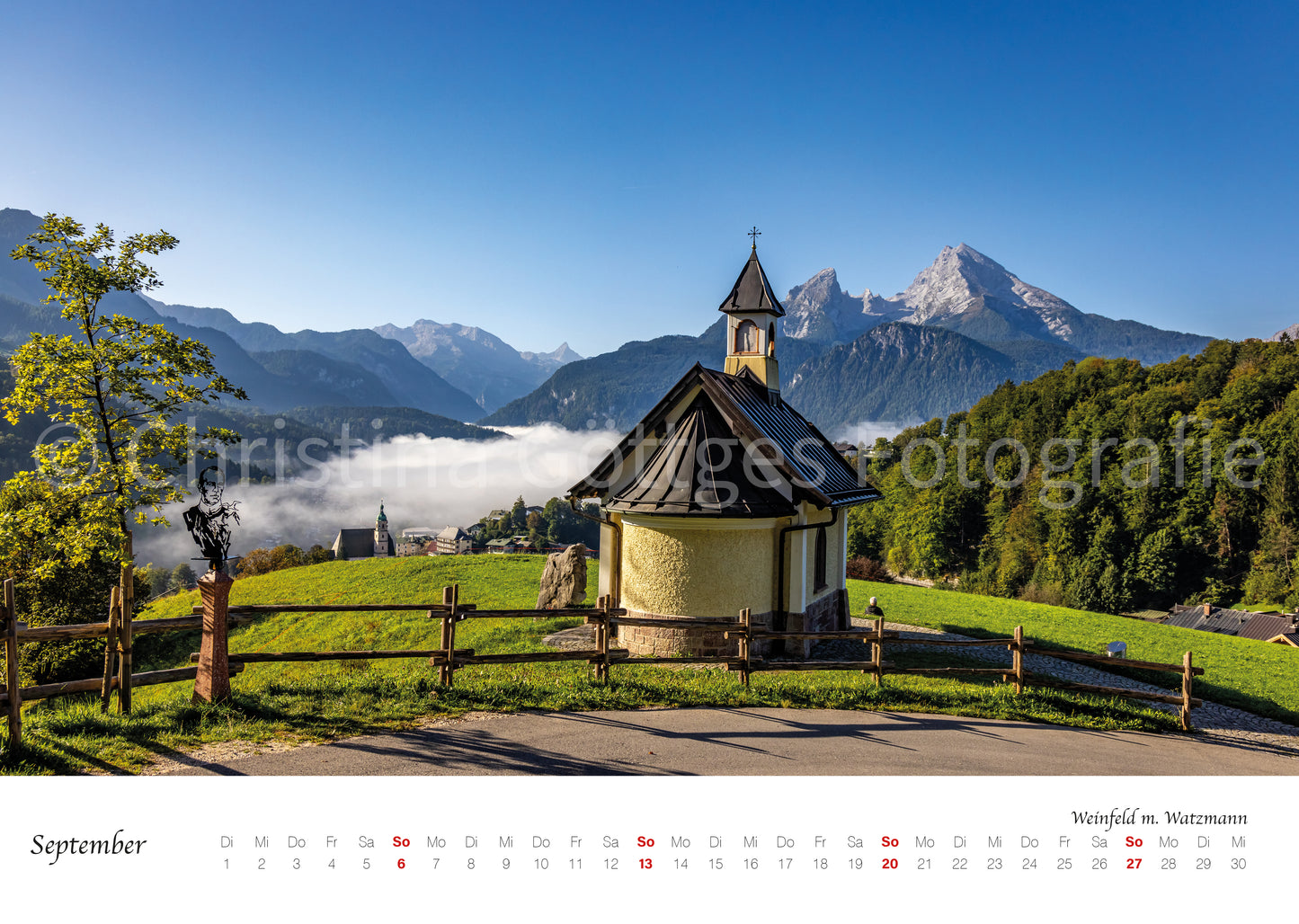 Wand Kalender Berchtesgaden 2026