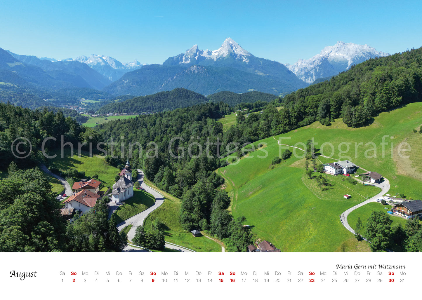 Wand Kalender Berchtesgaden 2026