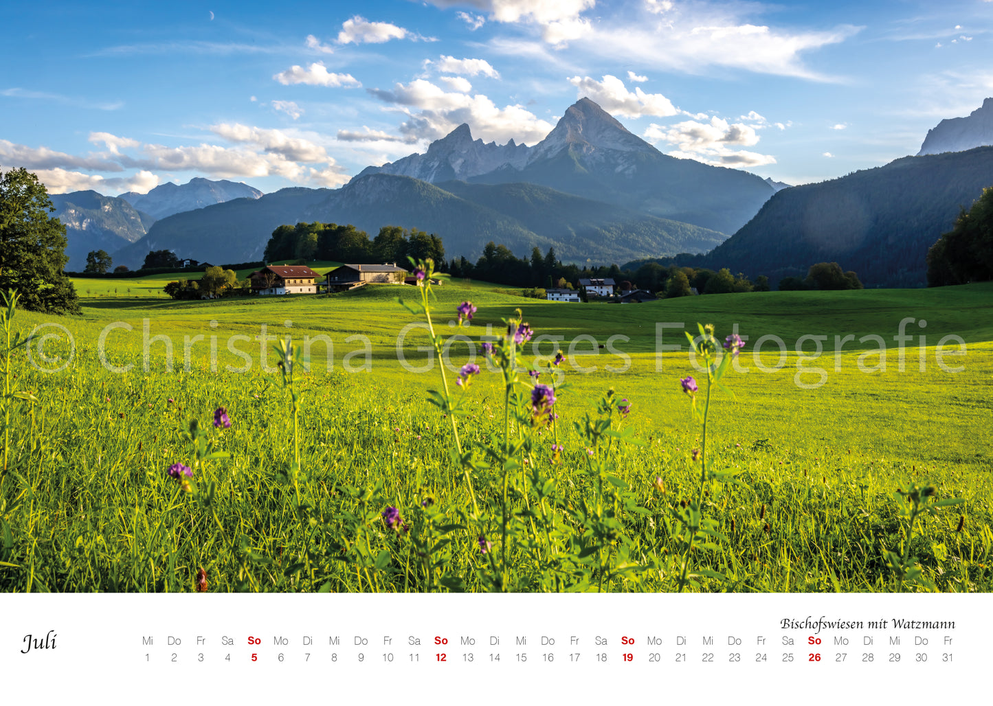 Wand Kalender Berchtesgaden 2026