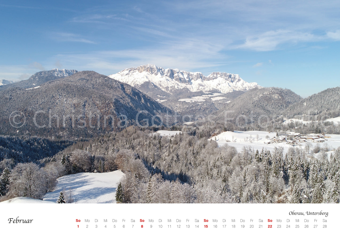 Wand Kalender Berchtesgaden 2026