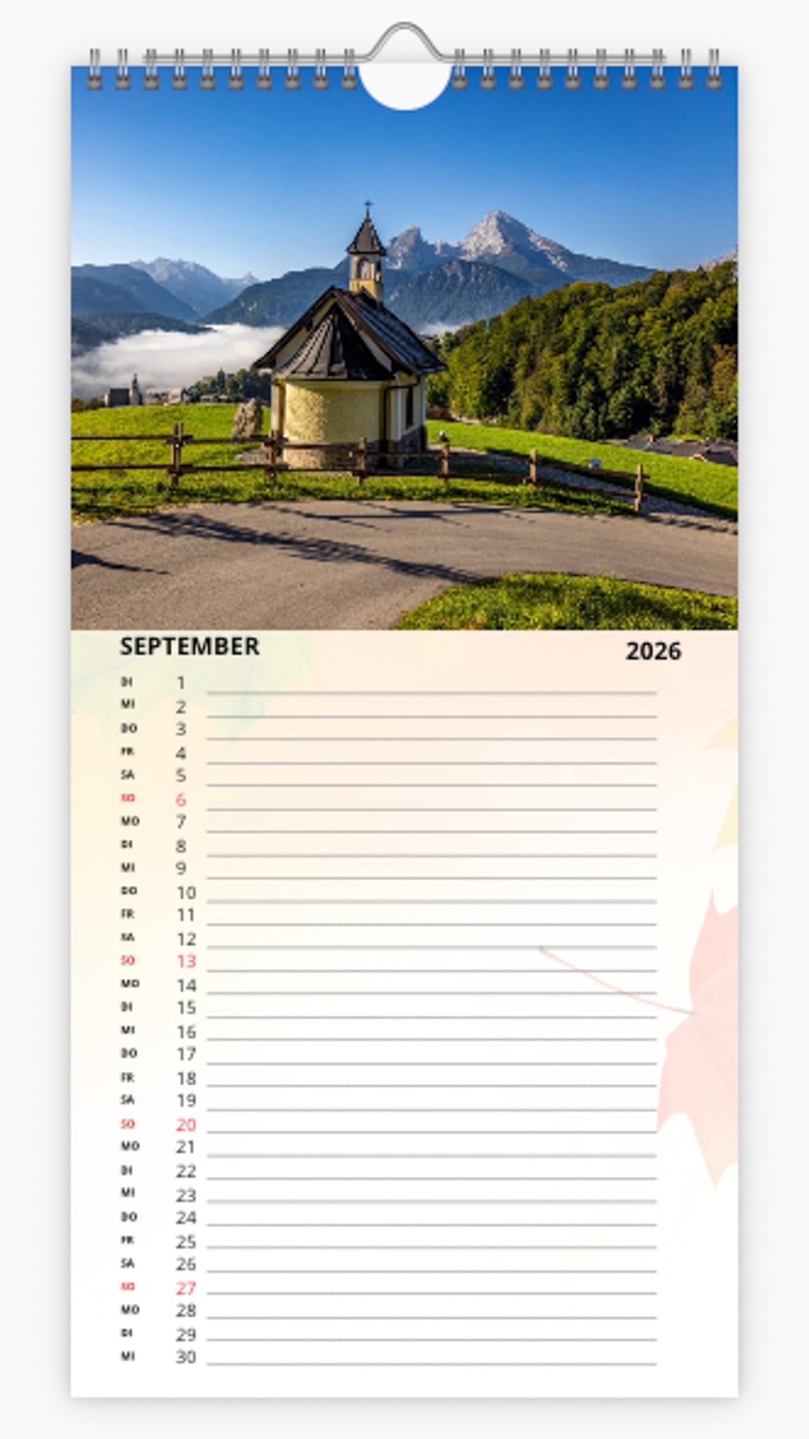 Terminplaner Berchtesgaden 2026