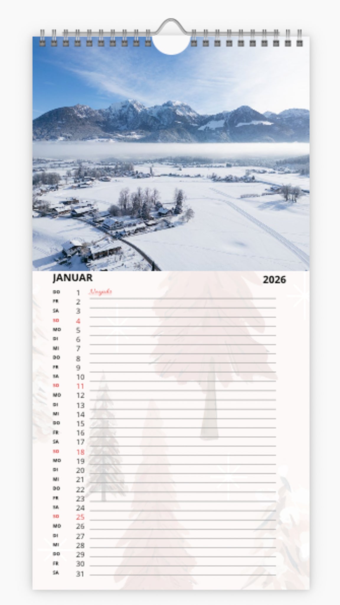 Terminplaner Berchtesgaden 2026