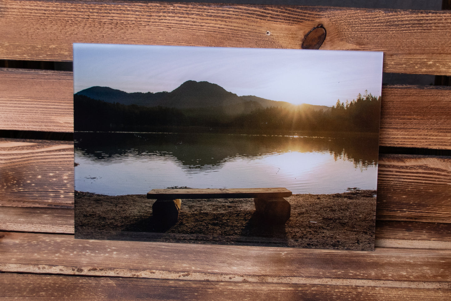 LED Box Hintersee Sonnenaufgang