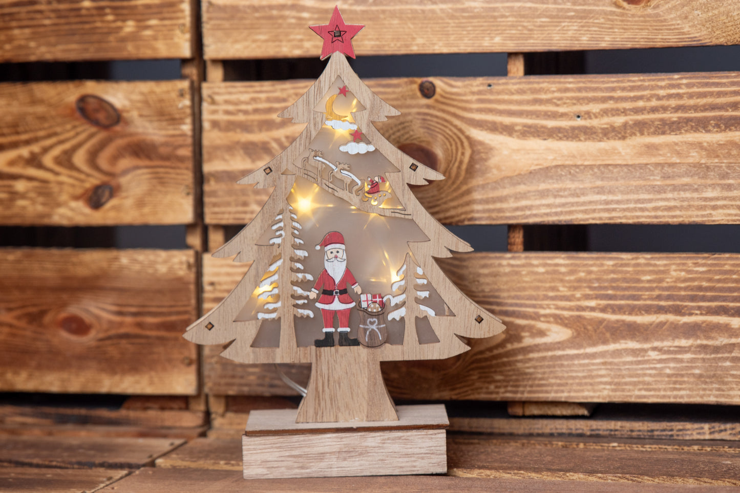 LED Baum Schneemann