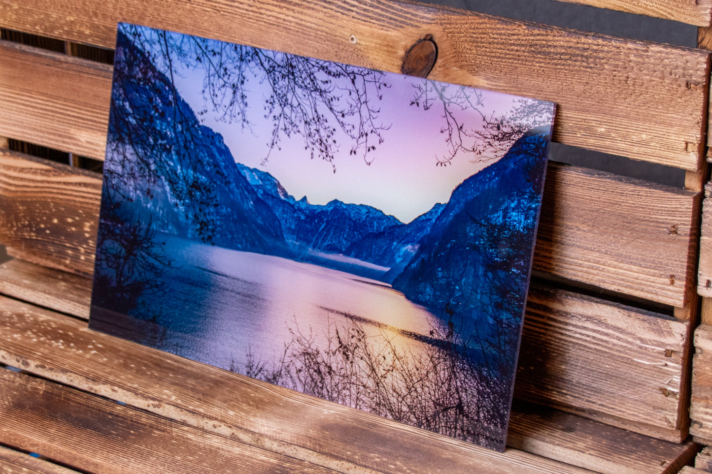 LED Box Königssee Abendstimmung