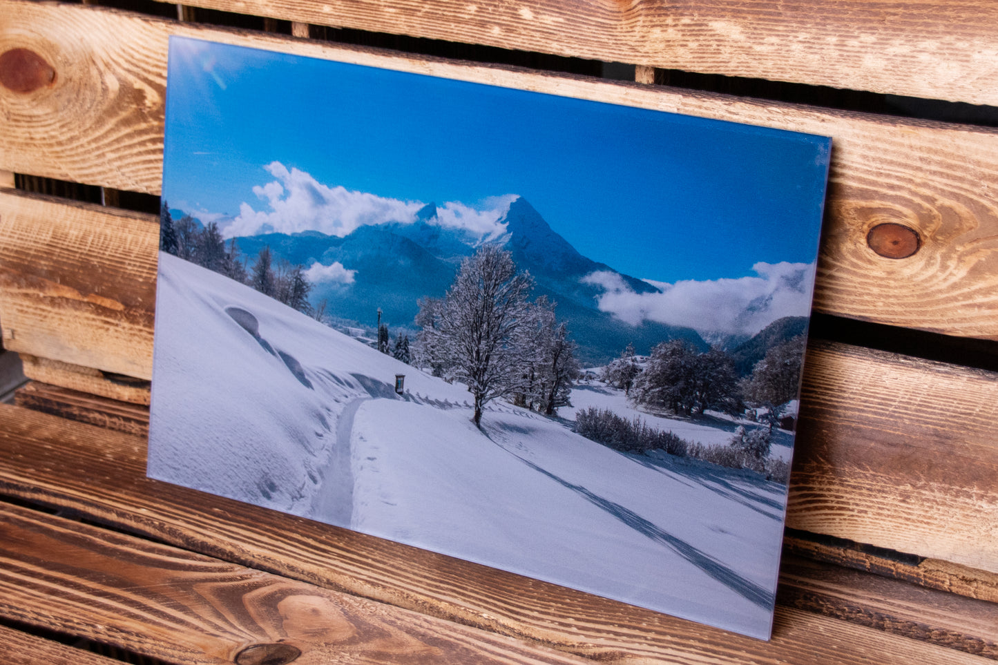 LED Box Watzmann Winter Weg