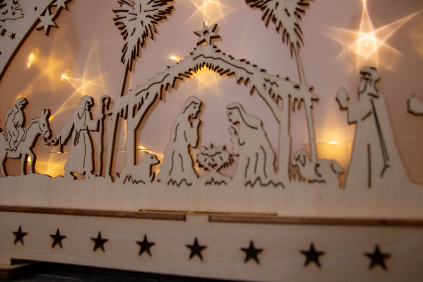 LED Winterlandschaft m. Krippe