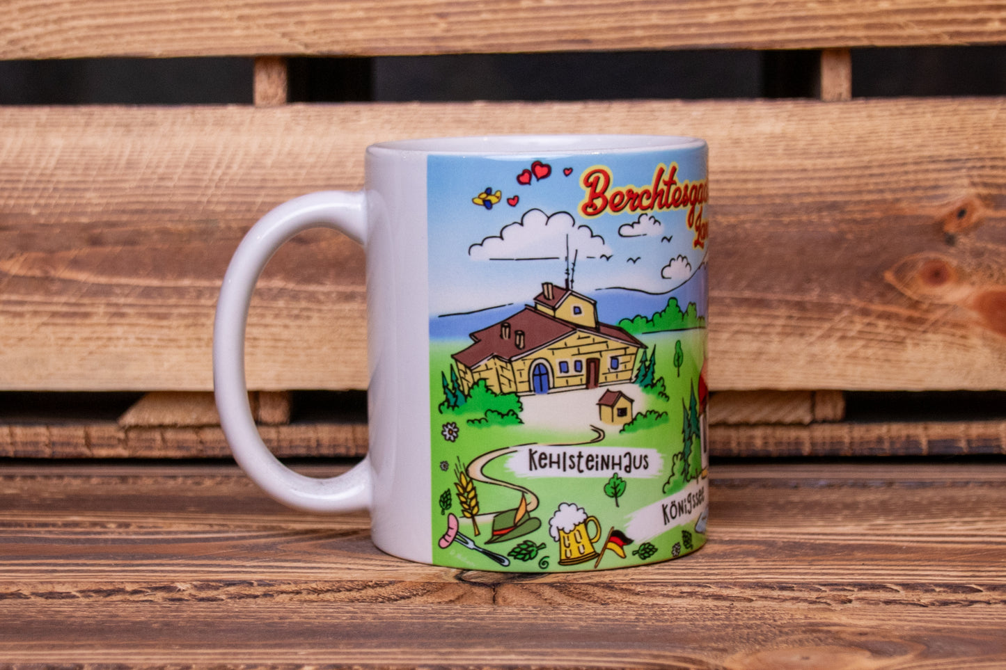 Cartoon Berchtesgaden Tasse