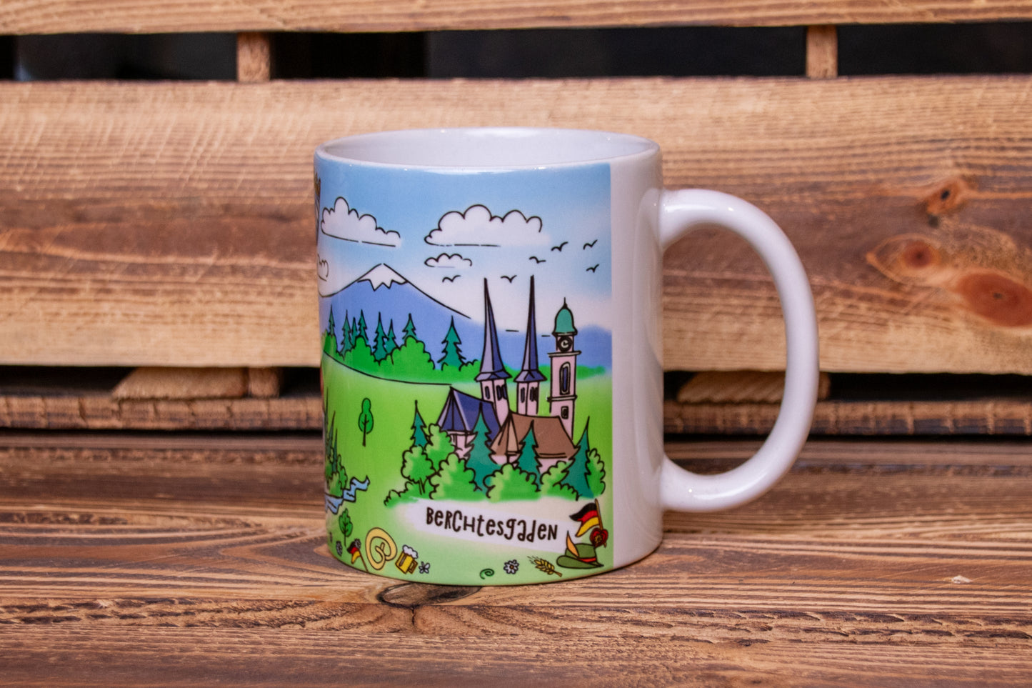 Cartoon Berchtesgaden Tasse