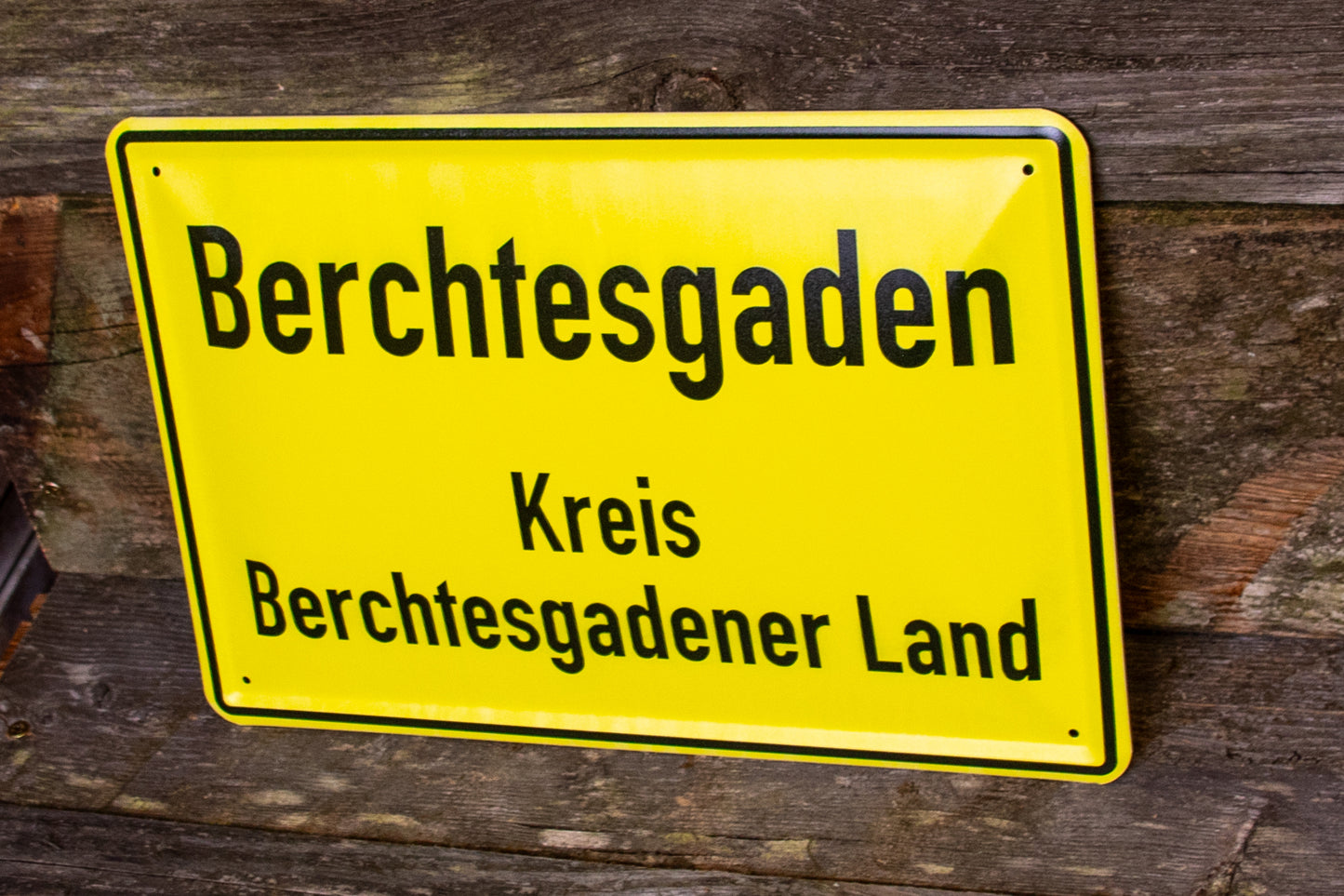 Blechschild Ortsschild Landkreis Berchtesgadener Land