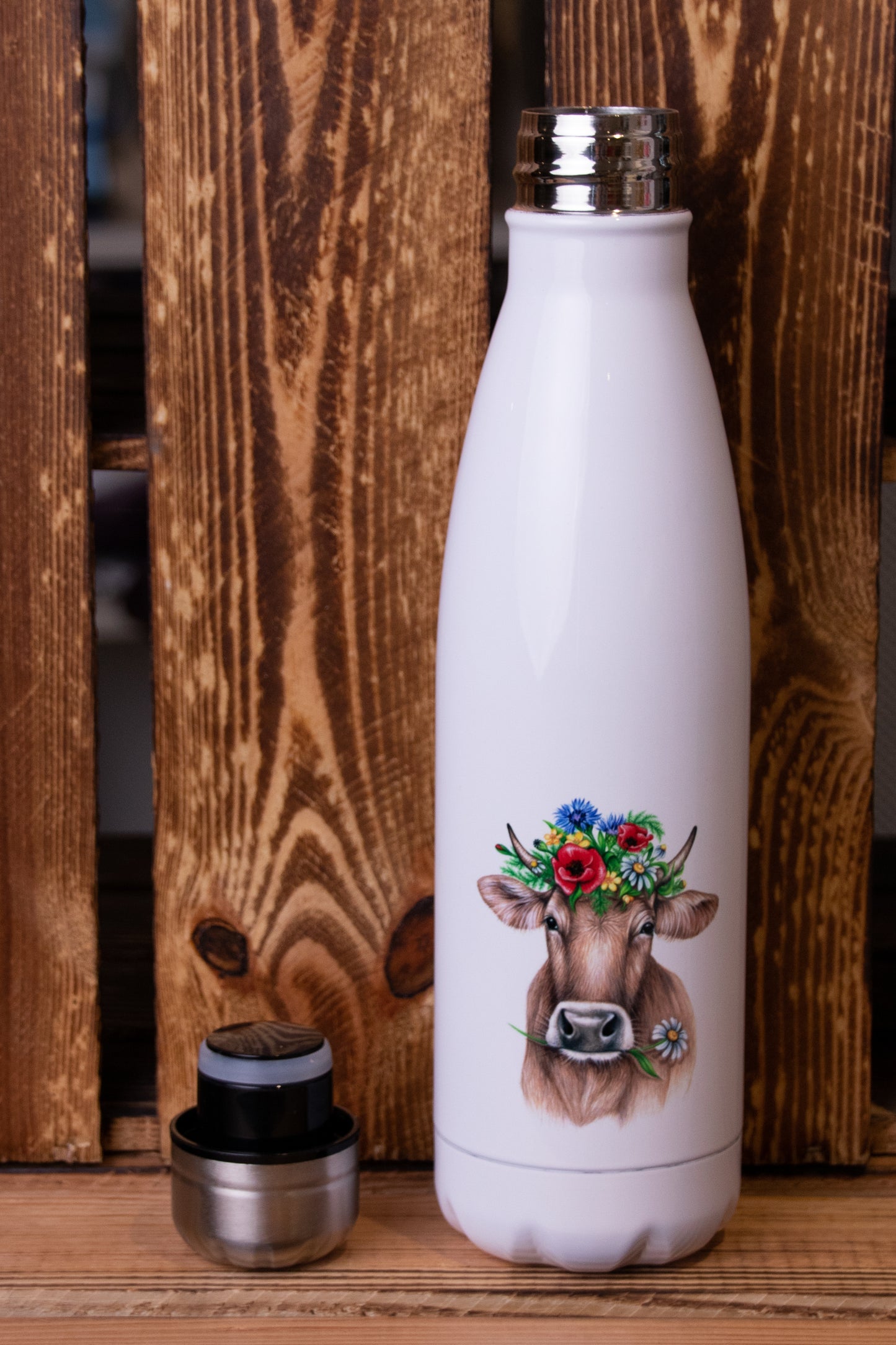 Isolierflasche Blumenkuh