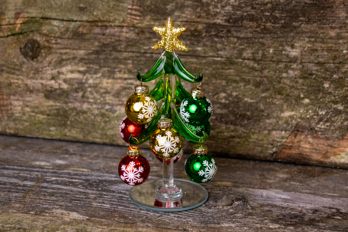 Glas Baum mit Glas Kugeln