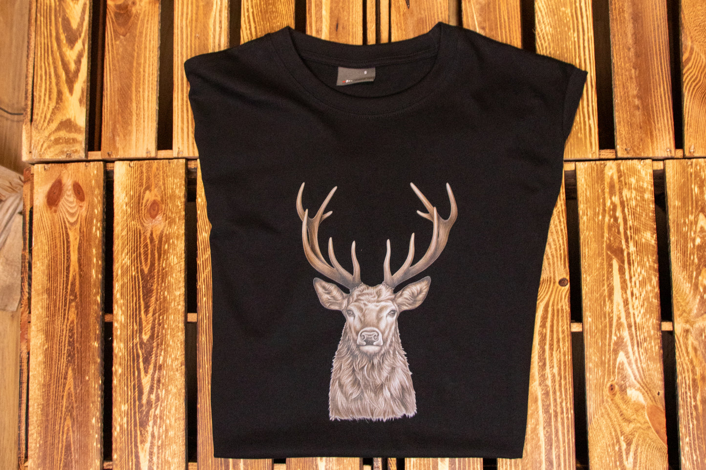 Herren T-Shirt Hirsch