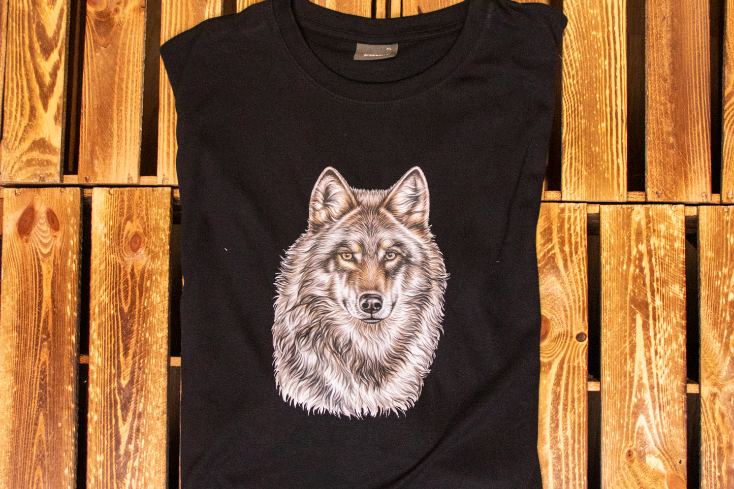 Herren T-Shirt Wolf