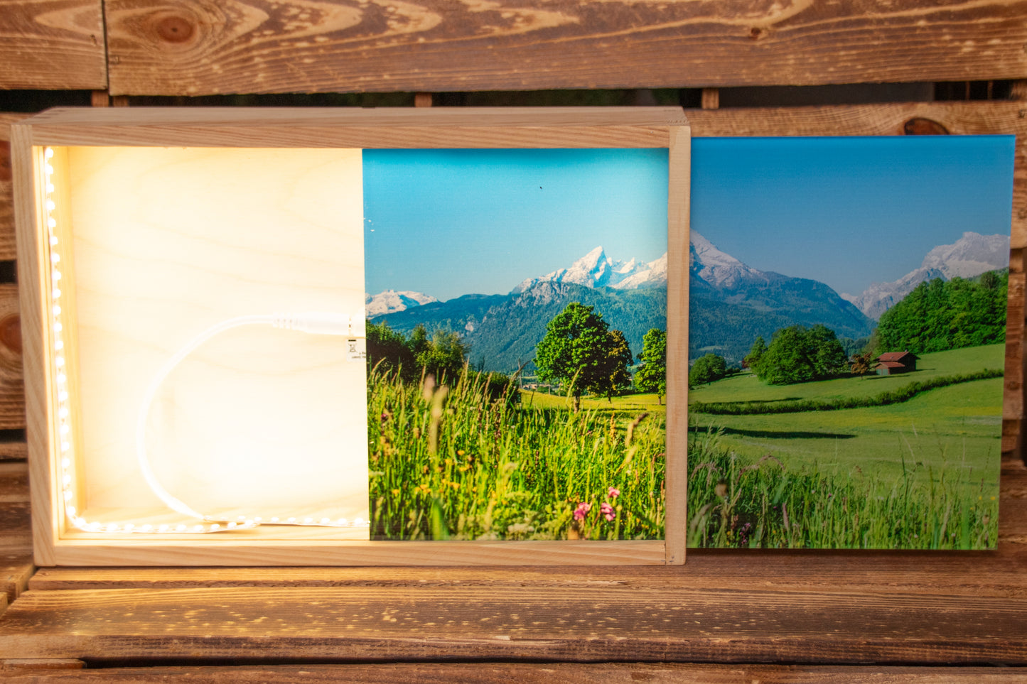 LED Box Watzmann Wiese