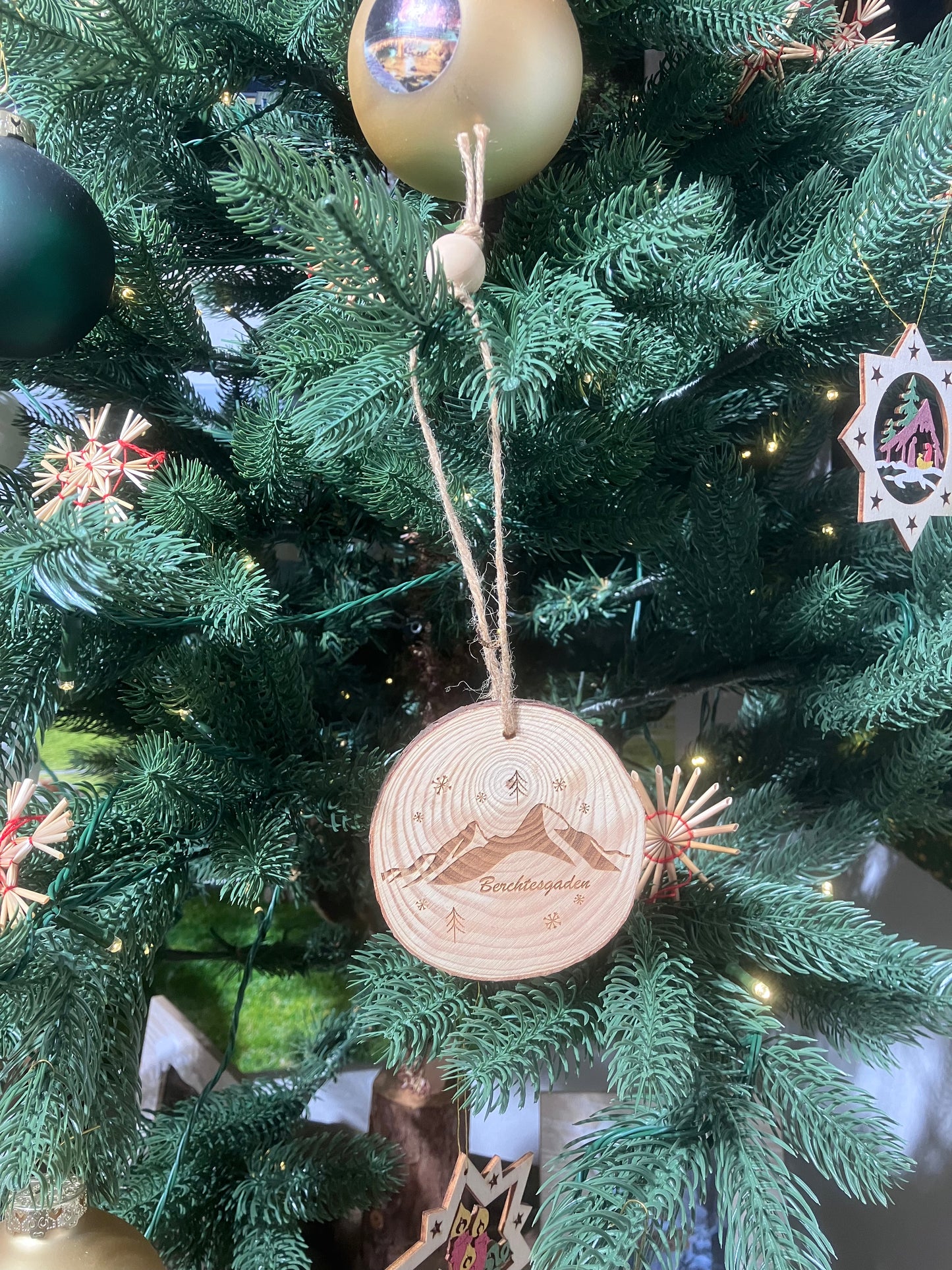 Holzscheibe Berchtesgaden Aufhänger