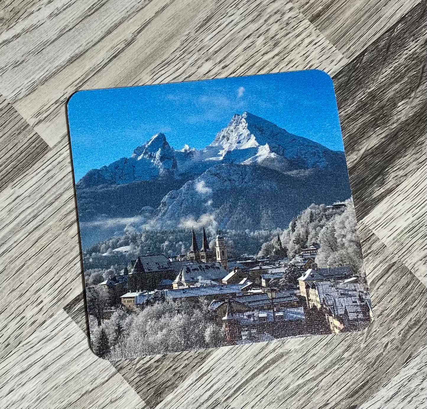 Vynil Untersetzer Berchtesgaden Winter