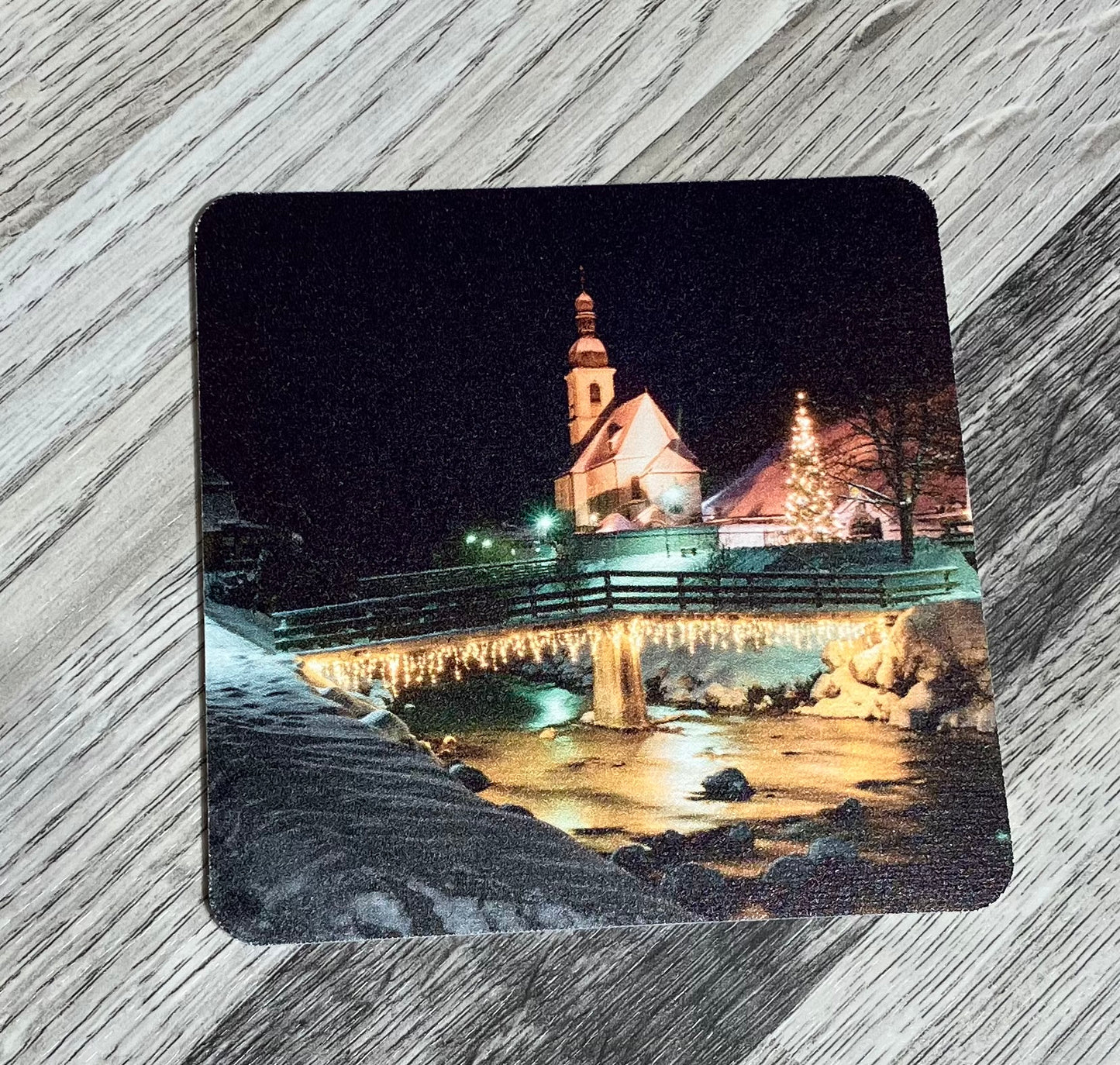 Vynil Untersetzer Ramsau Weihnachten