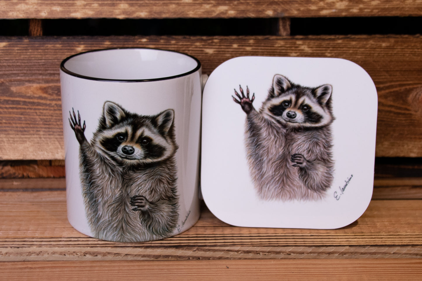 Tasse Waschbär