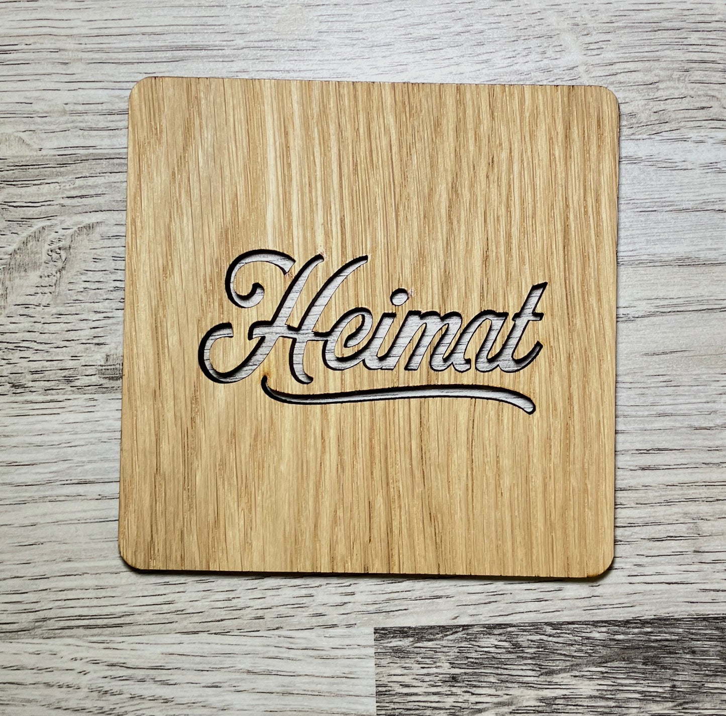 Holz Untersetzer Heimat