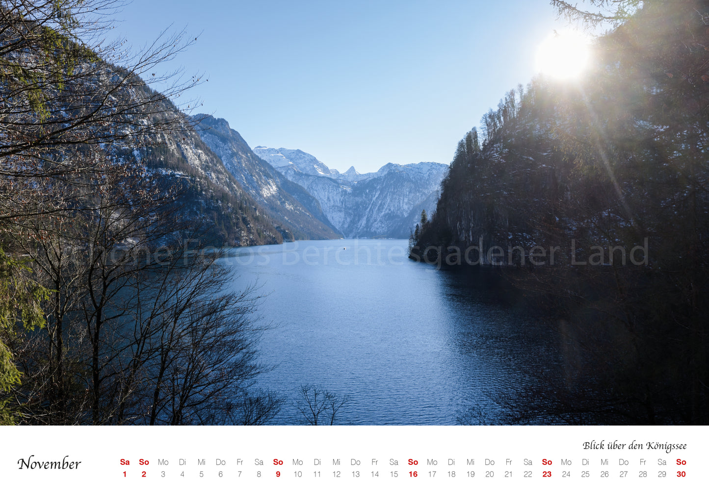 Kalender 2026 inkl. Adventskalender Berchtesgaden