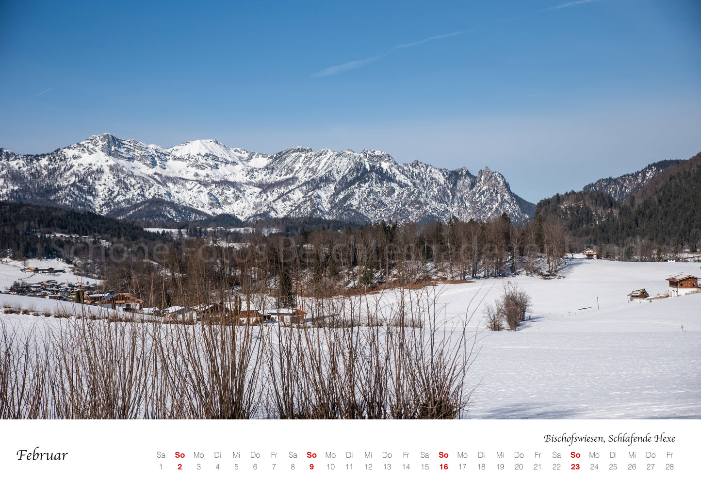 Kalender 2026 inkl. Adventskalender Berchtesgaden