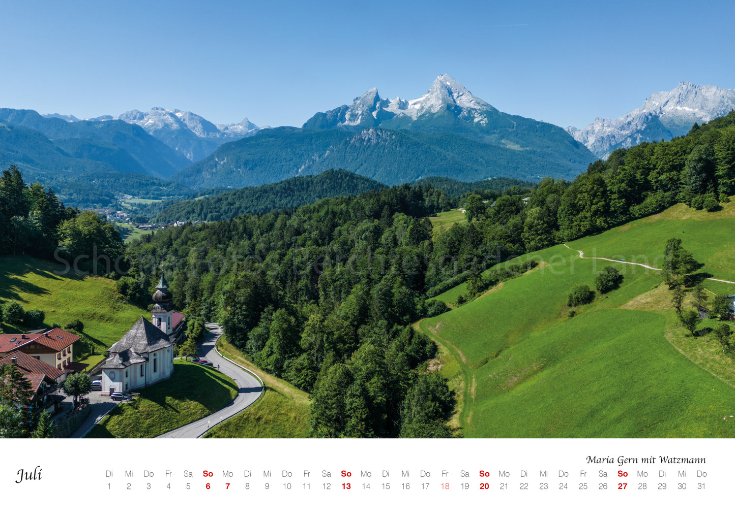 Kalender 2026 inkl. Adventskalender Berchtesgaden