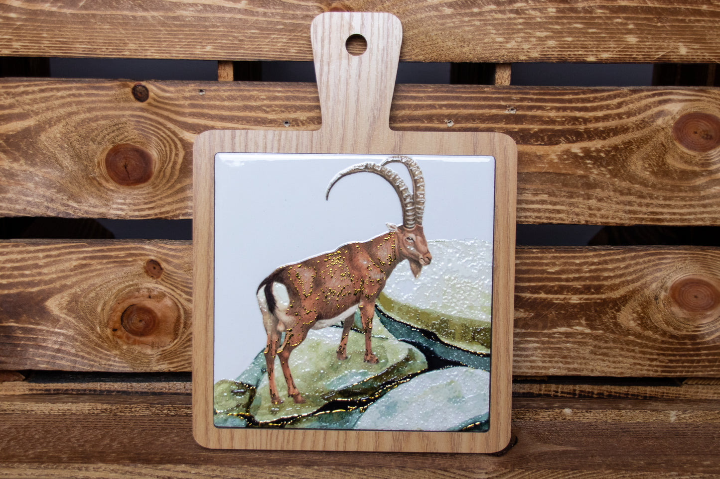 Topf Untersetzer Steinbock