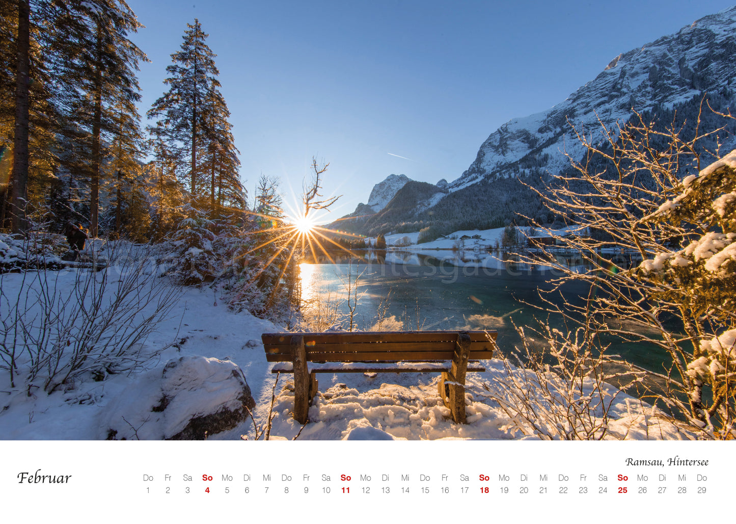 Wand Kalender Berchtesgaden 2024