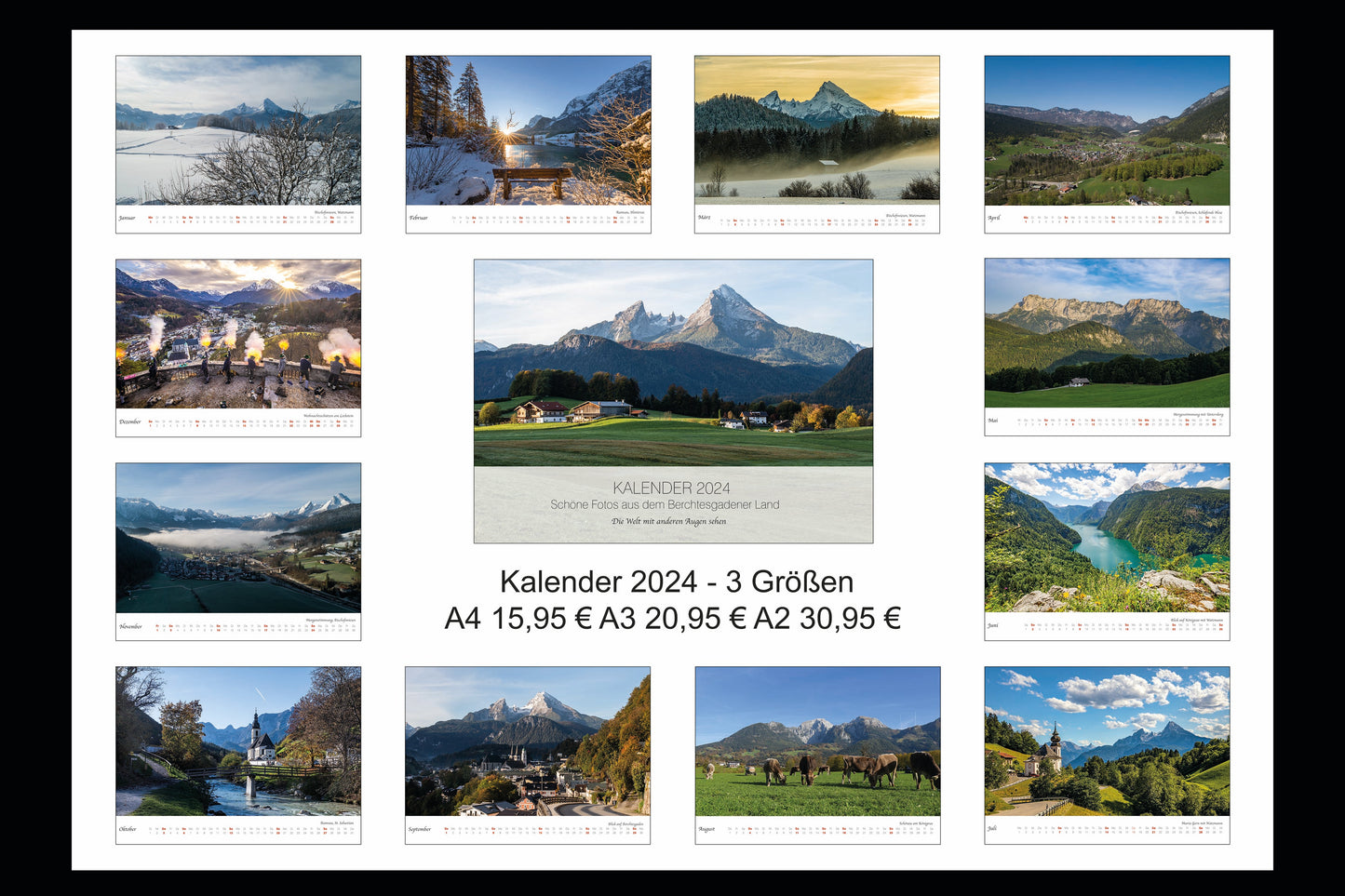 Wand Kalender Berchtesgaden 2024