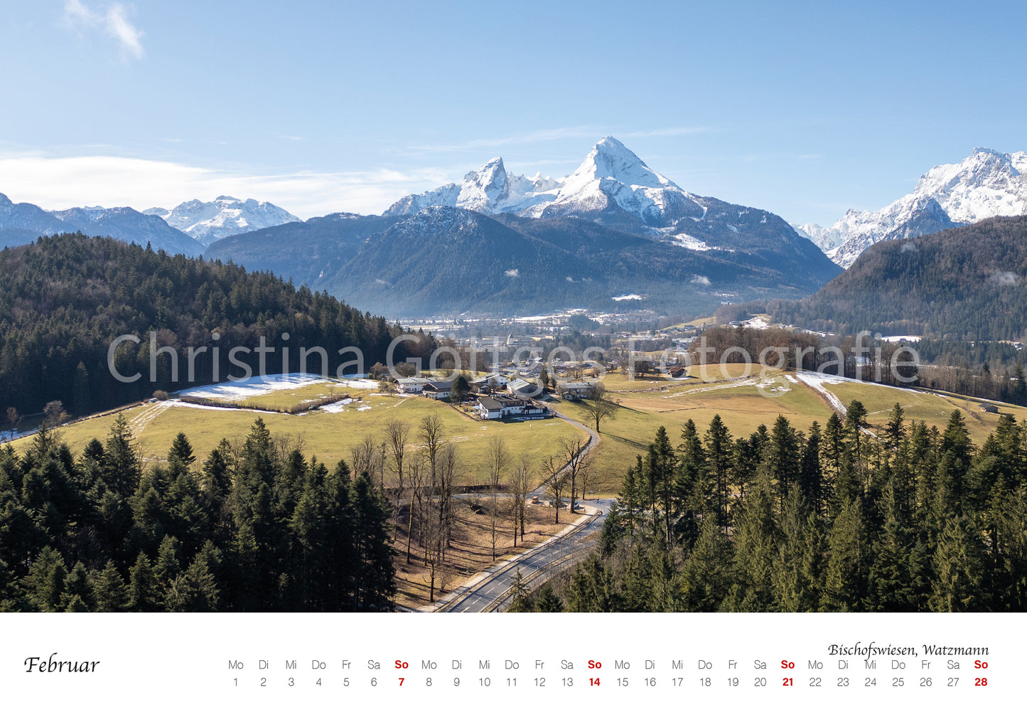 Wand Kalender Berchtesgaden 2027