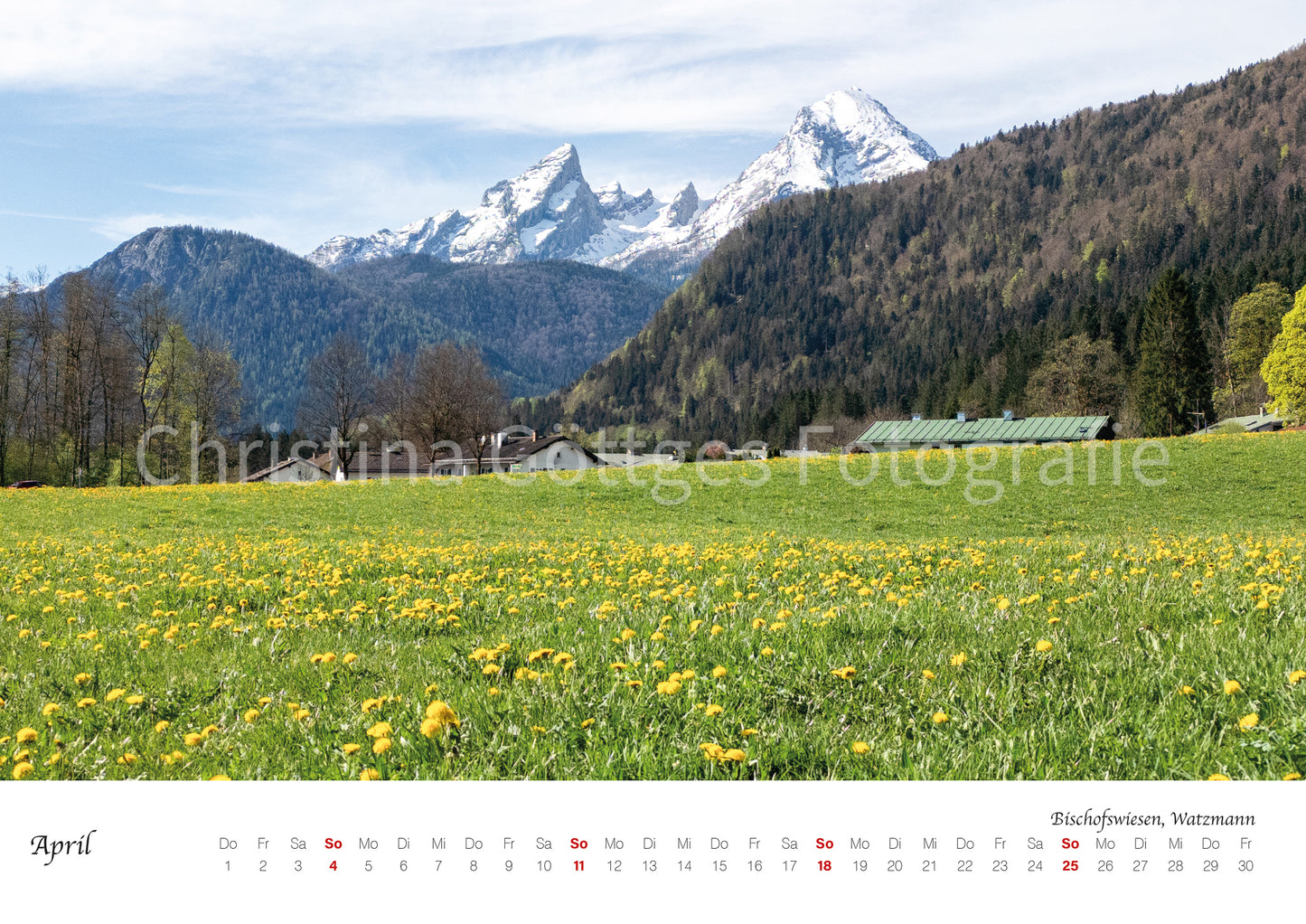 Wand Kalender Berchtesgaden 2027