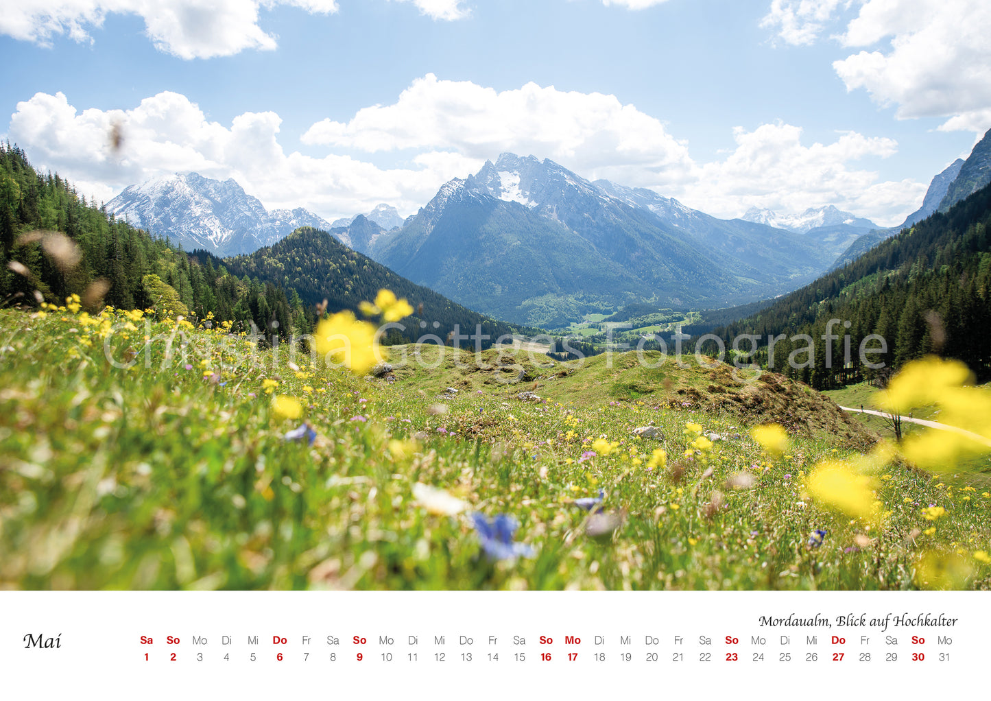 Wand Kalender Berchtesgaden 2027