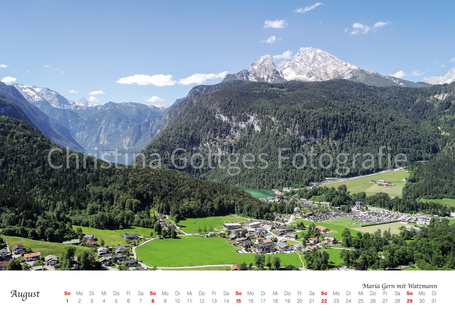 Wand Kalender Berchtesgaden 2027