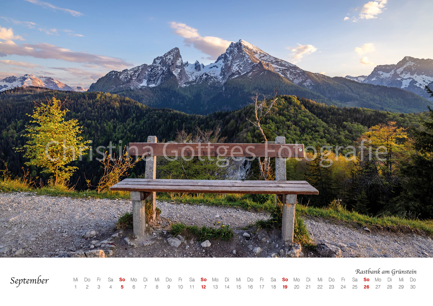 Wand Kalender Berchtesgaden 2027