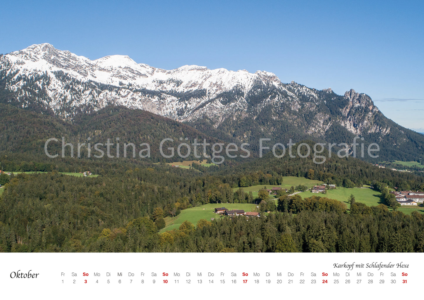Kalender 2027 inkl. Adventskalender Berchtesgaden