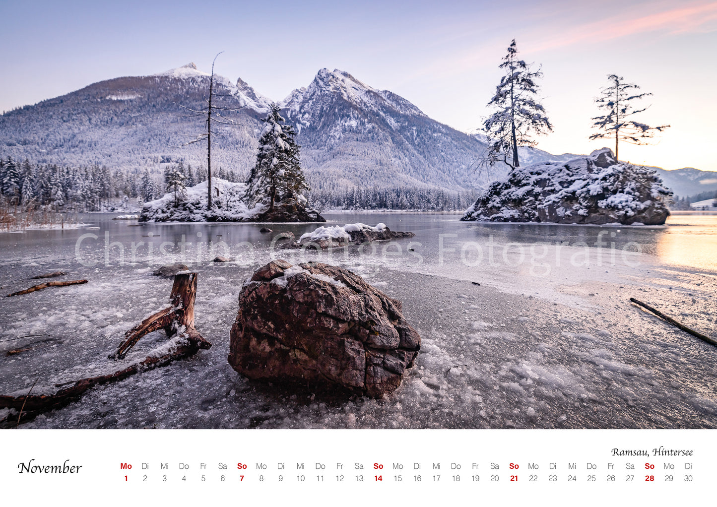 Kalender 2027 inkl. Adventskalender Berchtesgaden