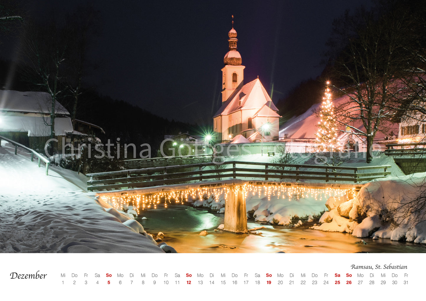 Wand Kalender Berchtesgaden 2027