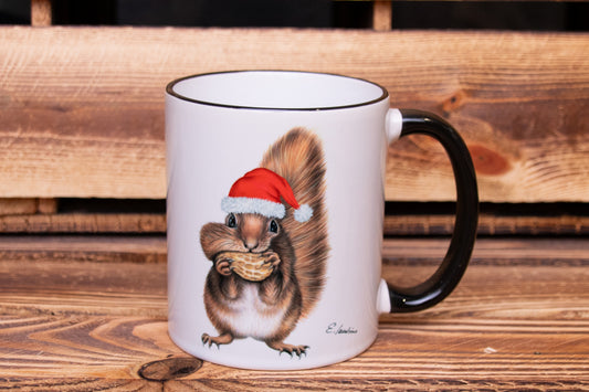 Tasse Weihnachtseichhörnchen