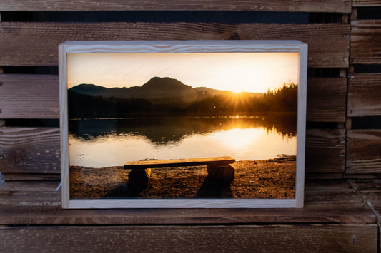 LED Box Hintersee Sonnenaufgang