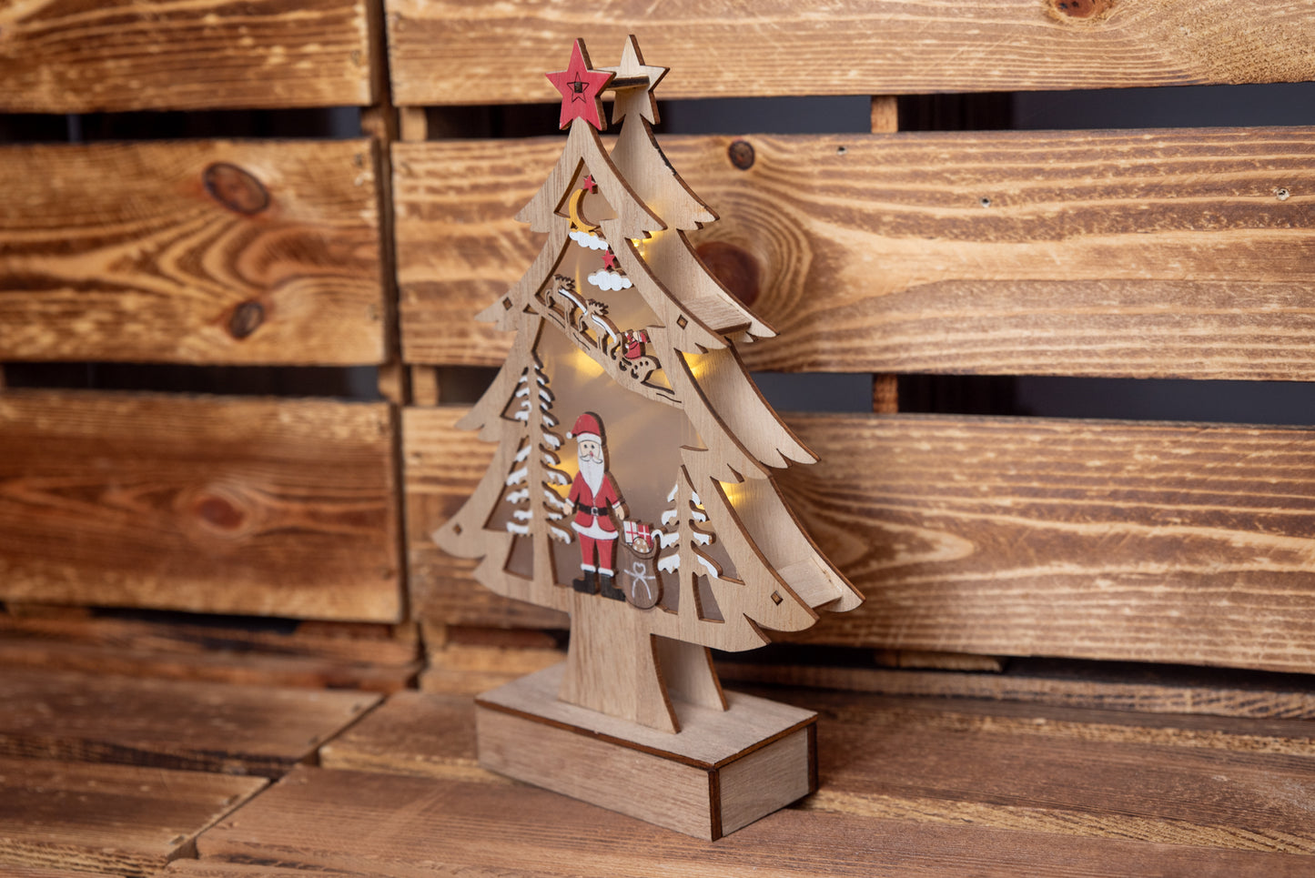 LED Baum Weihnachtsmann