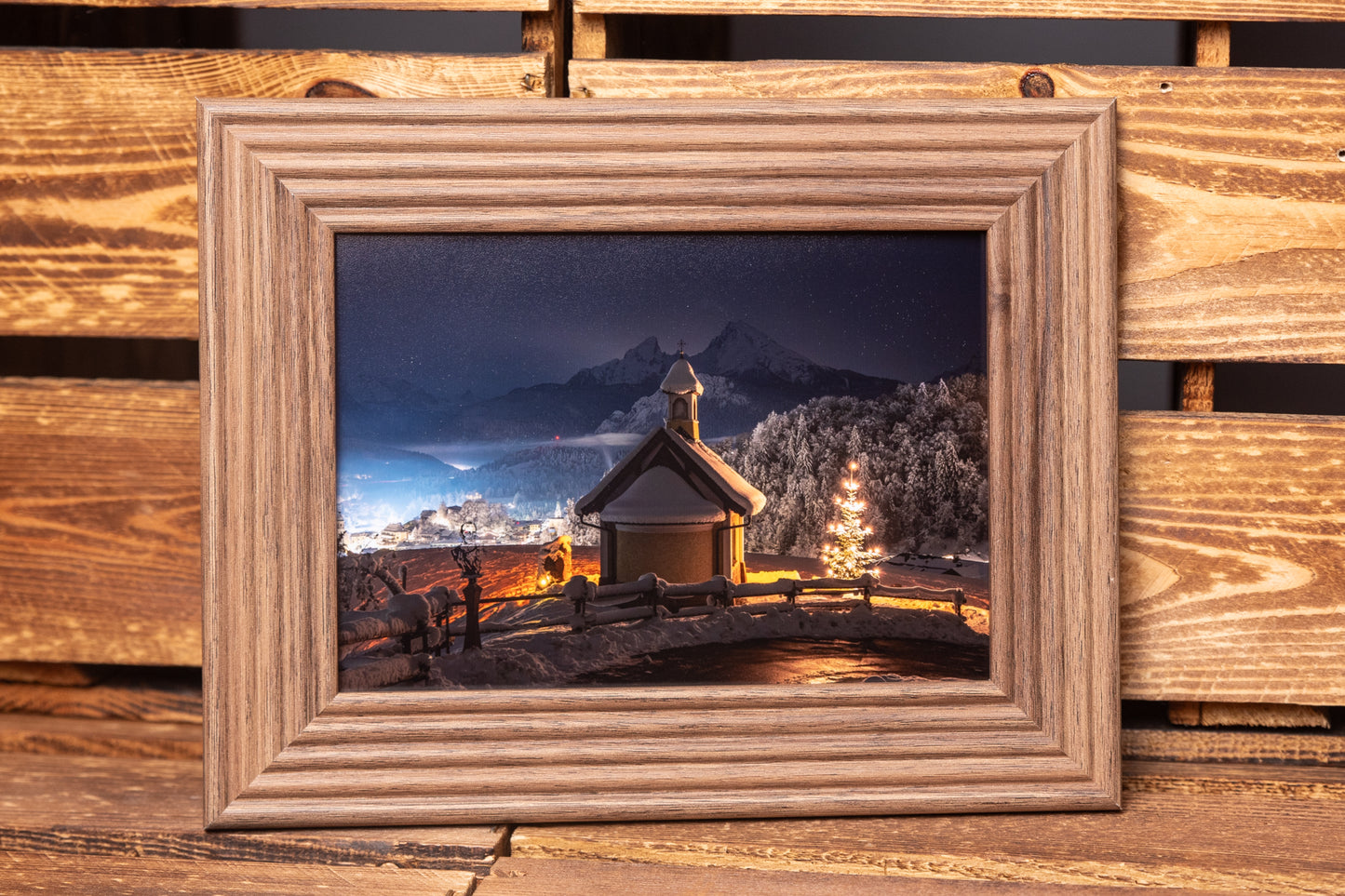 Berchtesgaden Weinfeld Weihnachten 13x18 inkl. Rahmen