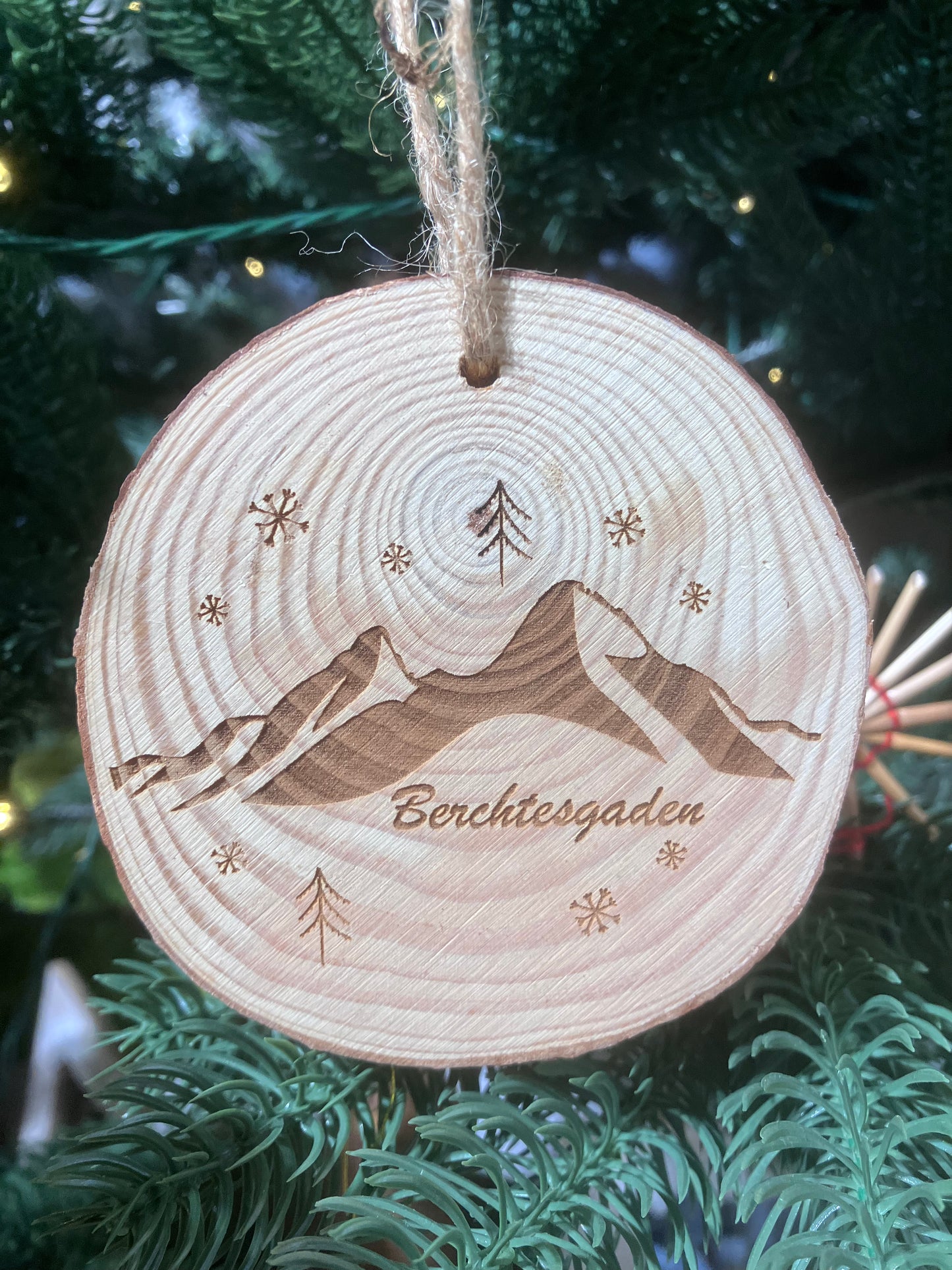 Holzscheibe Berchtesgaden Aufhänger