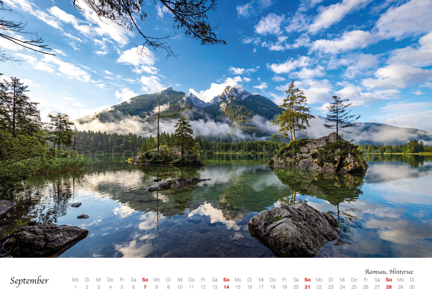 Wand Kalender Berchtesgaden 2025