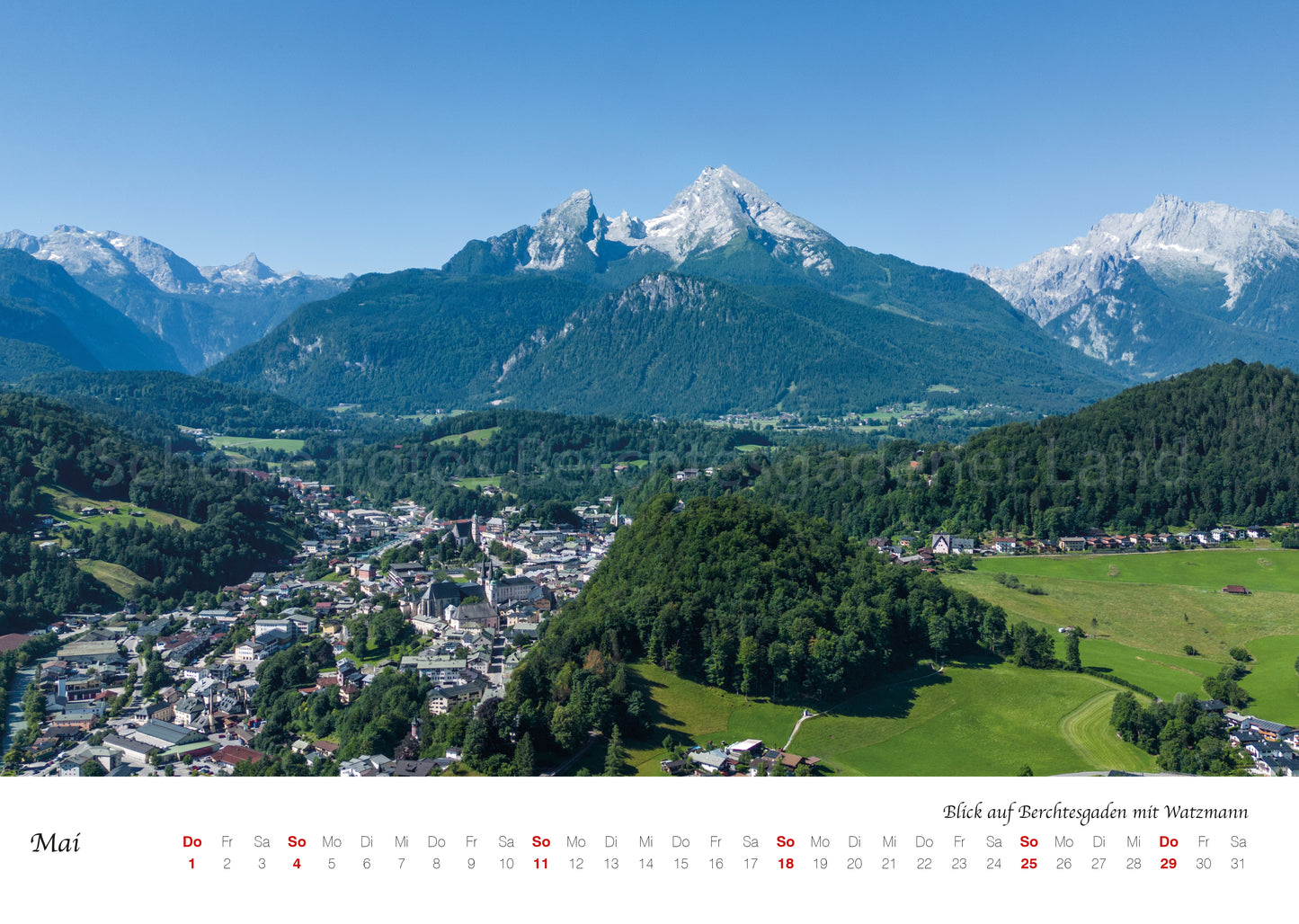 Wand Kalender Berchtesgaden 2025