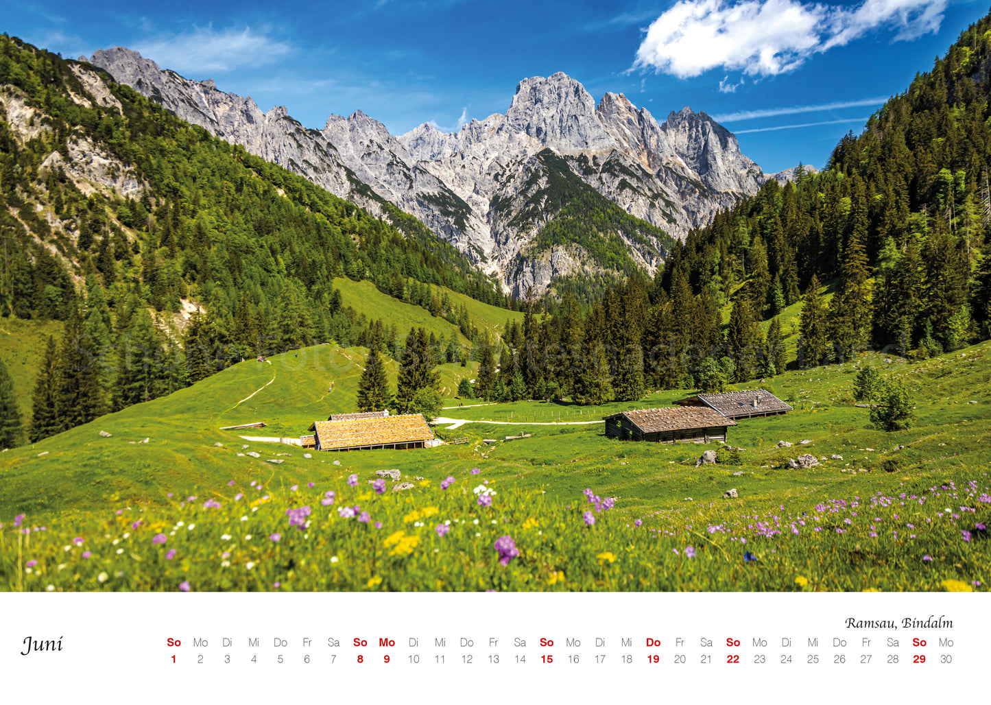 Wand Kalender Berchtesgaden 2025