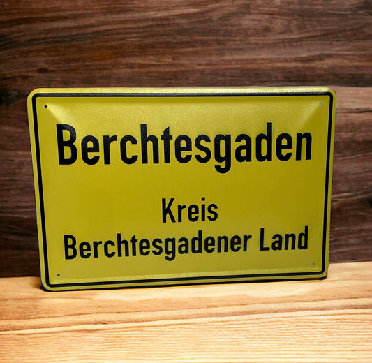 Blechschild Ortsschild Landkreis Berchtesgadener Land
